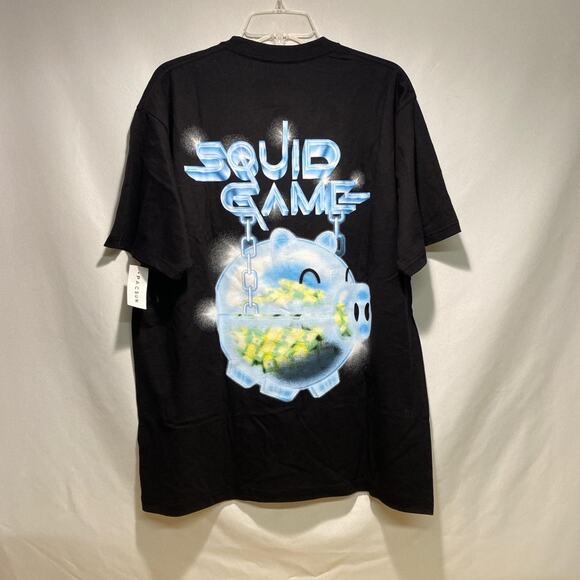 Black squid game graphic tee new with tags size medium - Picture 2 of 2